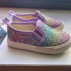 Toddler sparkle slip ons! NEW